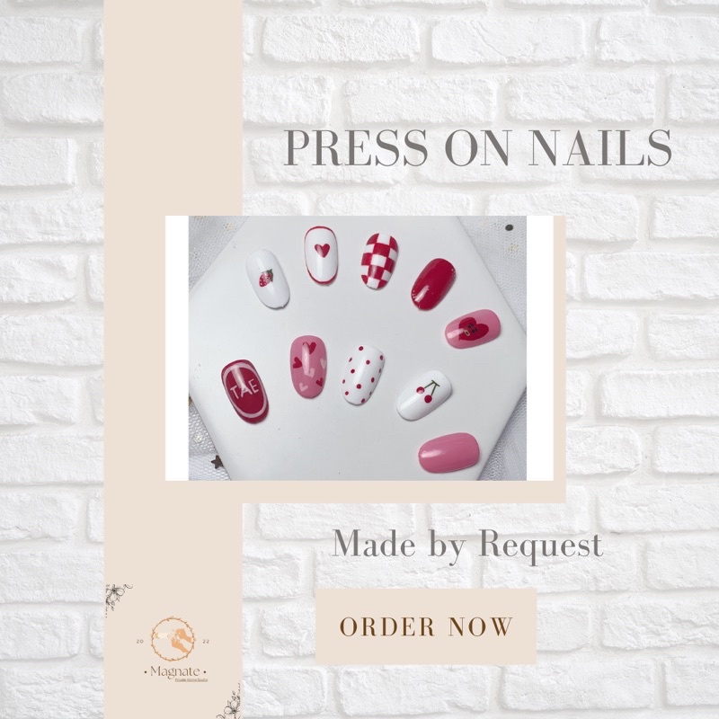 BTS Tata (v) - FAKE NAILS / PRESS ON NAILS / KUKU PALSU BTS