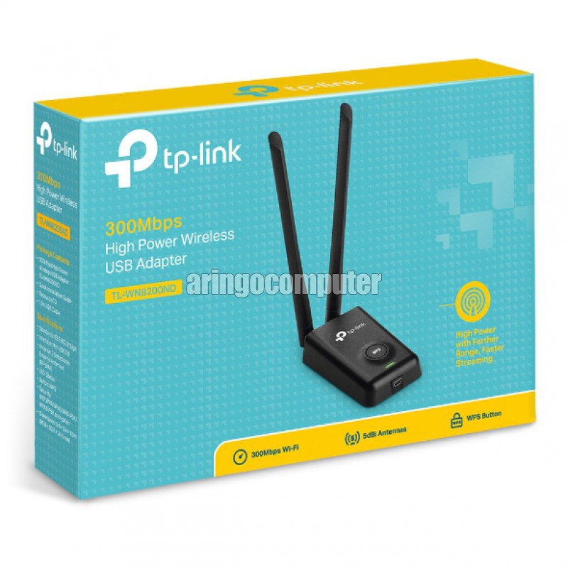 Network (Device) TPLink WN8200ND 300M 500mW High Power USB LAN Adapter