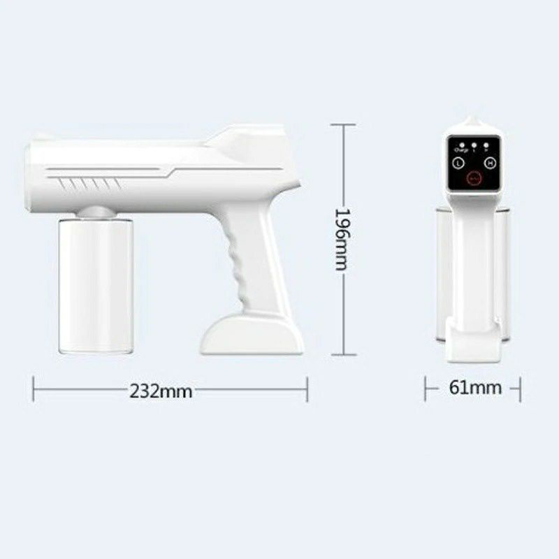 Wireless desinfectant atomizer nano UV light 300ML Portable Sanitizer Sprayer Blue Light