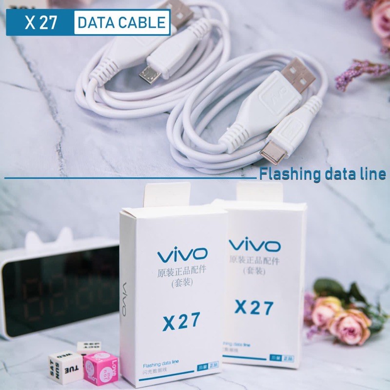 kd kabel data vivo X27 original 99.9 Micro &amp; Type C