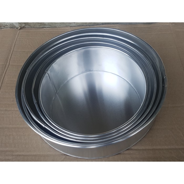 Loyang Bulat / Loyang Kue Lapis / Loyang Bolu 18cm tinggi 7cm