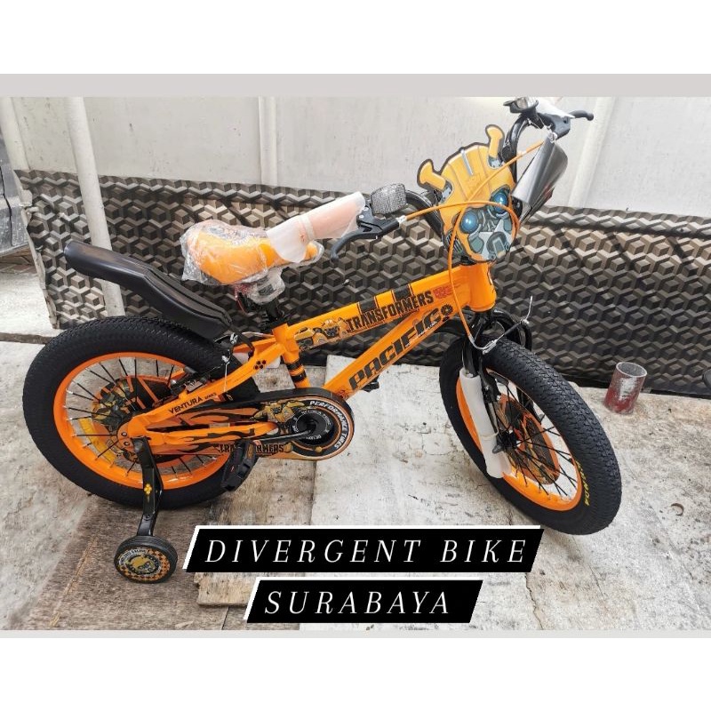 SEPEDA BMX UKURAN 12 / 16 / 18 PACIFIC VENTURA a TRANSFORMER 3.0 BAN JUMBO / SEPEDA ANAK BMX UKURAN 