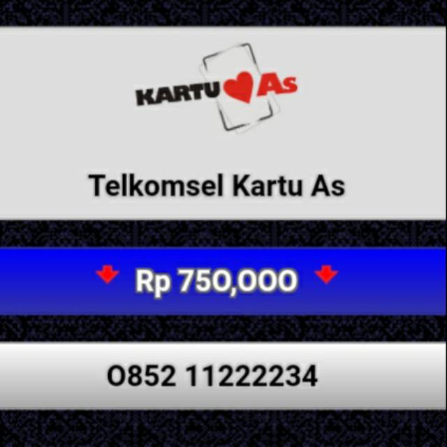 NOMOR CANTIK KARTU AS 0852 11222234