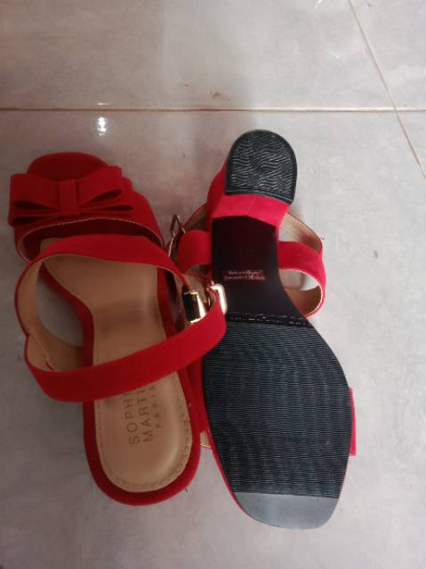 Abbel sandal red Sophie paris