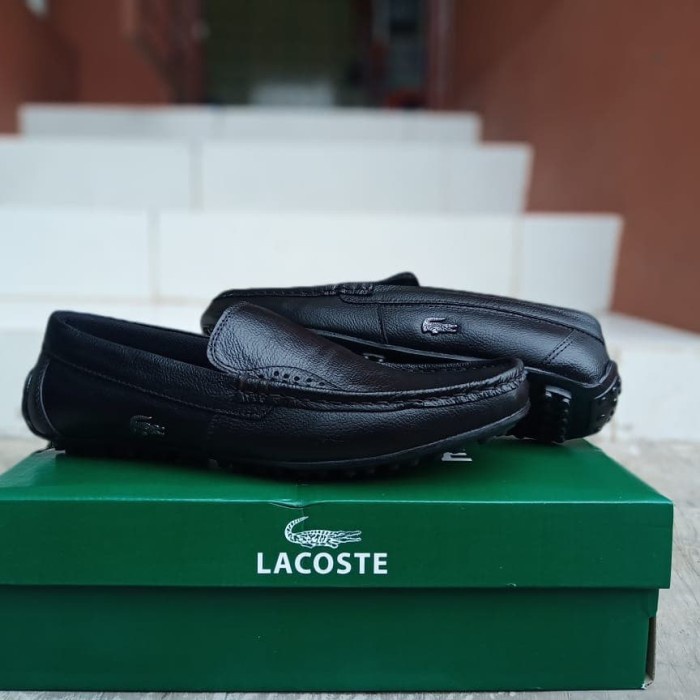 Asli Sepatu Pantofel Pria Lacoste Hitam Sepatu Formal Sepatu Kerja Casual Kerja Kekinian Formal Orig