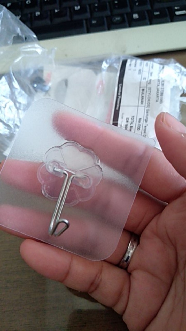 [stylokids] Gantungan Tempel Dinding Multiguna Gantungan Tempel Dinding Transparan (1kg Muat 220pcs)