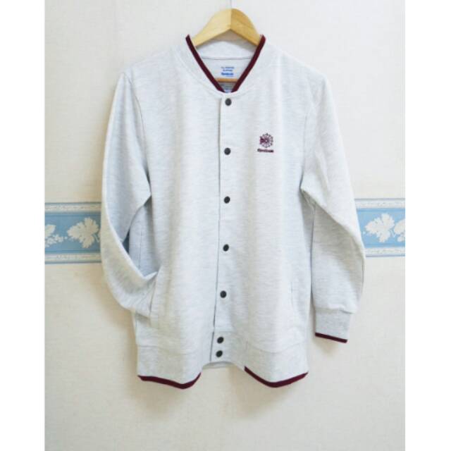 Reebok Men Original Varsity Baseball Jacket Bomber Jaket olahraga sport gym pria