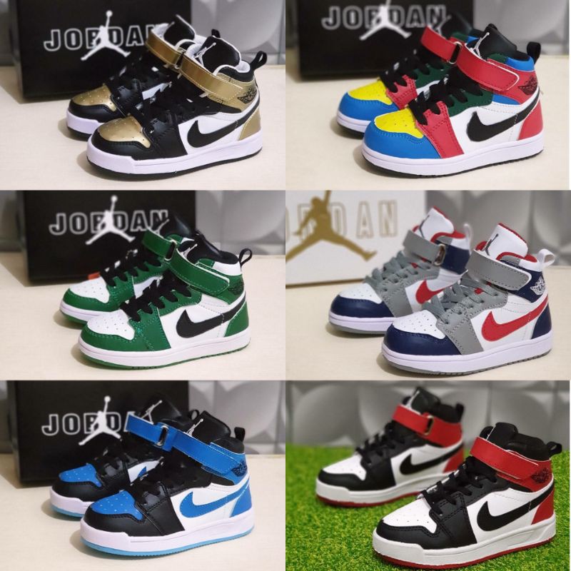 SEPATU ANAK NIKE AIR JORDAN 1 HIGH//SEPATU ANAK LAKI LAKI PEREMPUAN IMPORT QUALITY TERLARIS