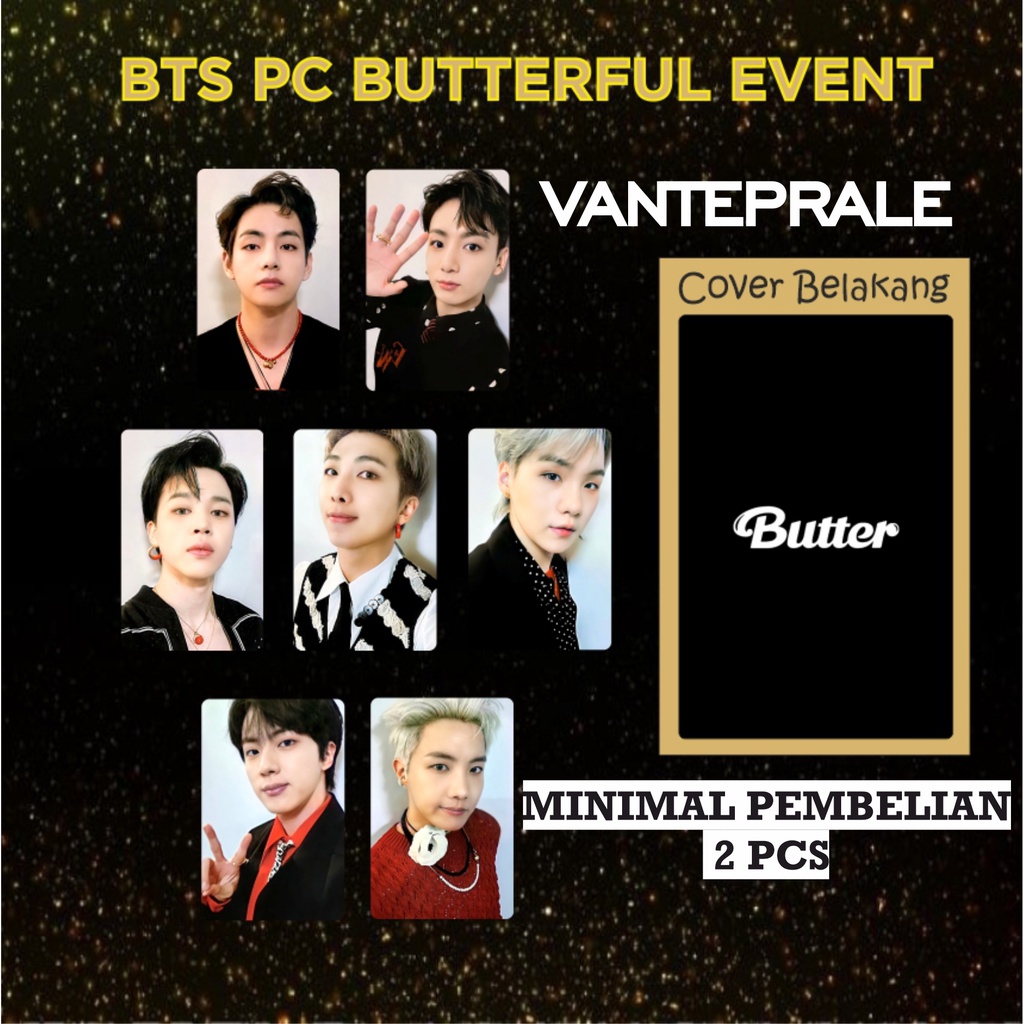 PHOTOCARD BTS BUTTERFUL EVENT PC BTS BUTTERFUL EVENT