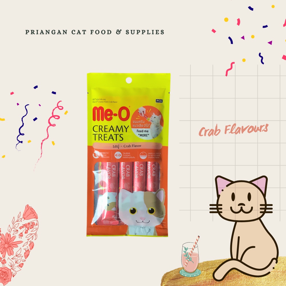 Me-O Creamy Treats  15 gr × 4 Per Pack BUKAN 1 DUS