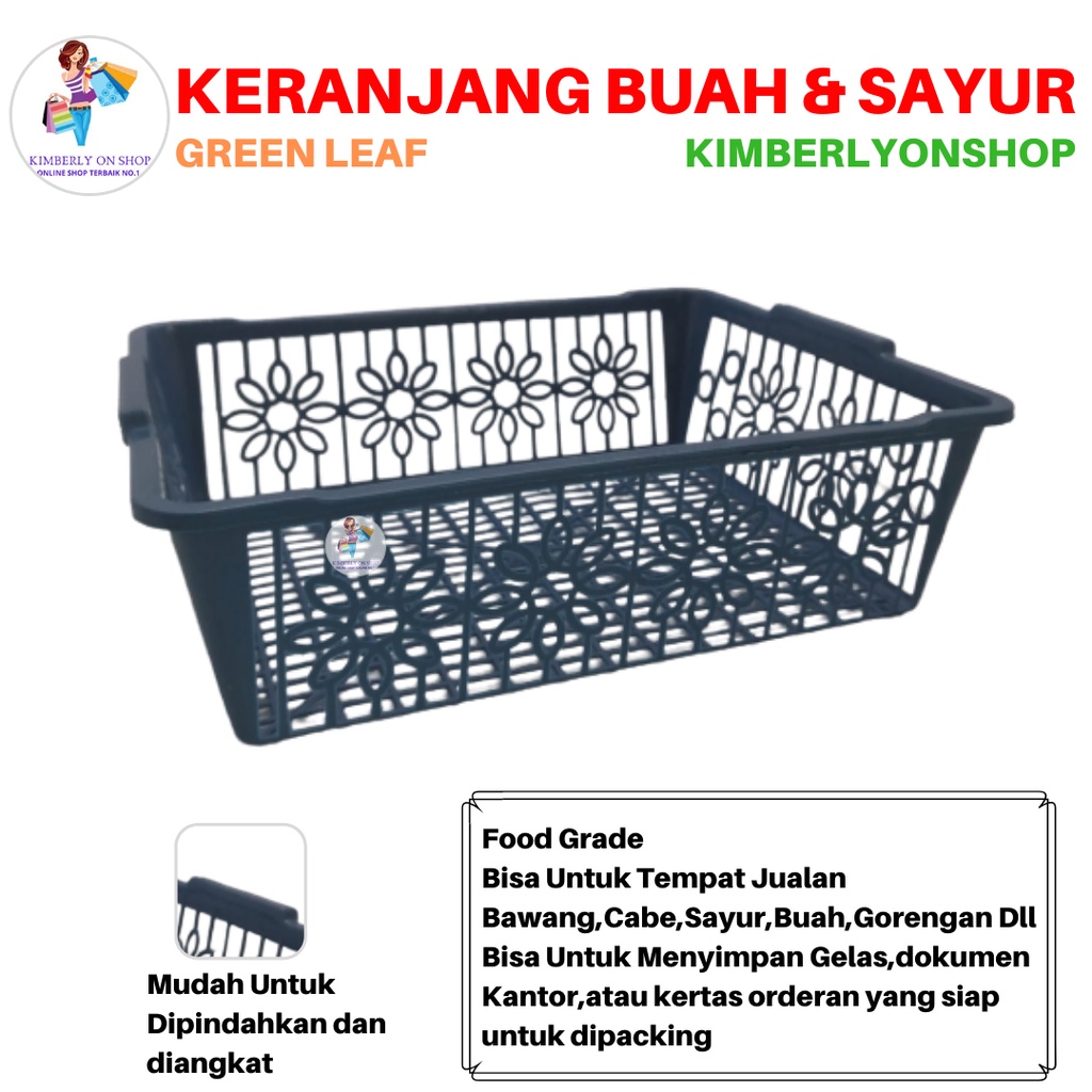 Keranjang Buah Sayur Tempat Surat Dokumen Serbaguna Plastik