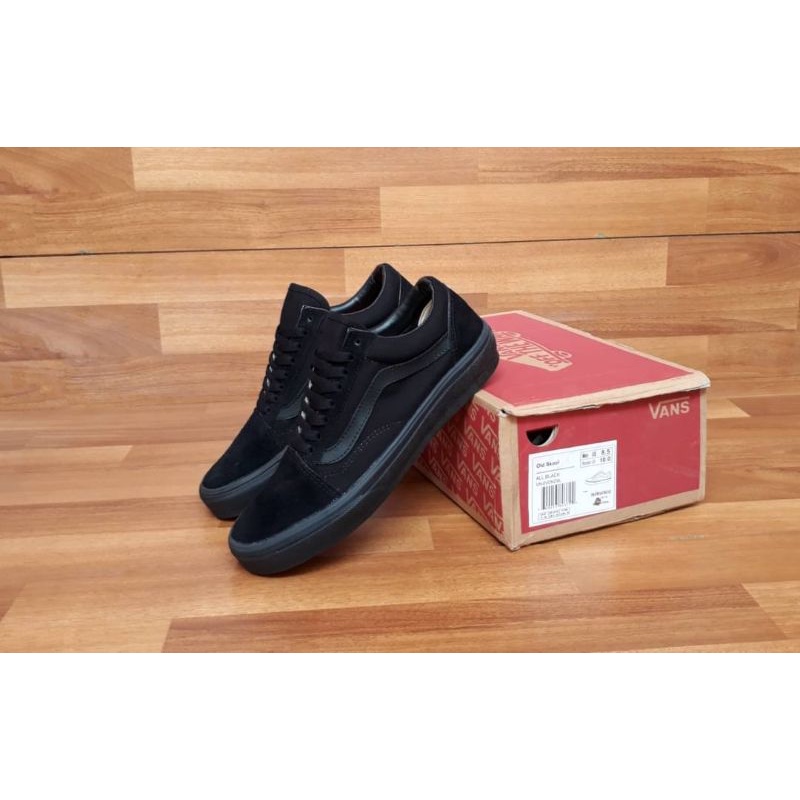 sepatu vans old skool full black
