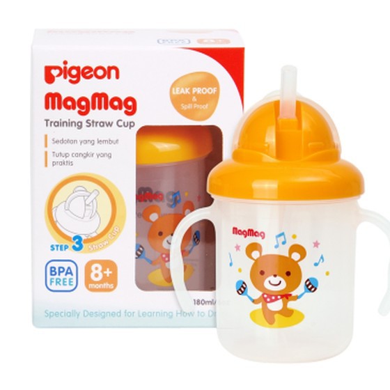 Castle - Mag Mag Straw Training Cup / Nursing Spout Drinking Cup Pigeon