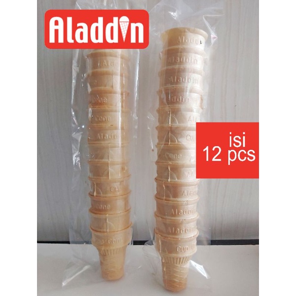 

cup cone Aladdin / Diamond 1 slop / wafer cup cone Aladdin ( isi 12 pcs )