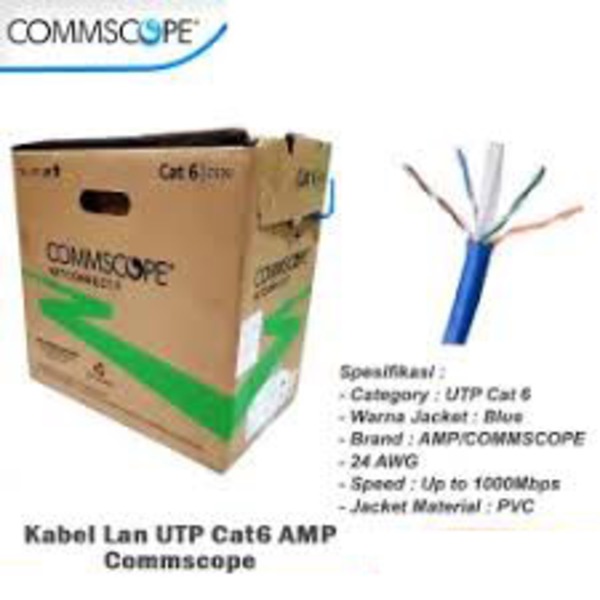 KABEL LAN AMP COMMSCOPE CAT 6E / KABEL UTP AMP CAT 6E