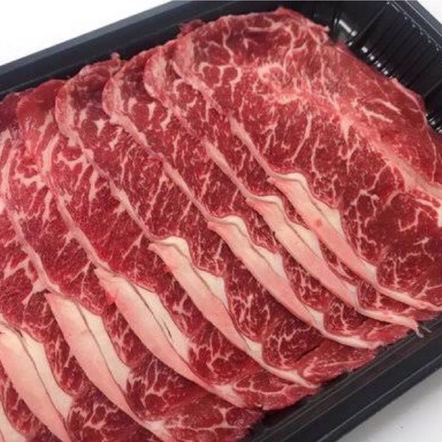 

AUS WAGYU BLADE MB 3 SLICE Shabu Premium Yakiniku @250GR Juicy [FROZEN FOOD DAGING]