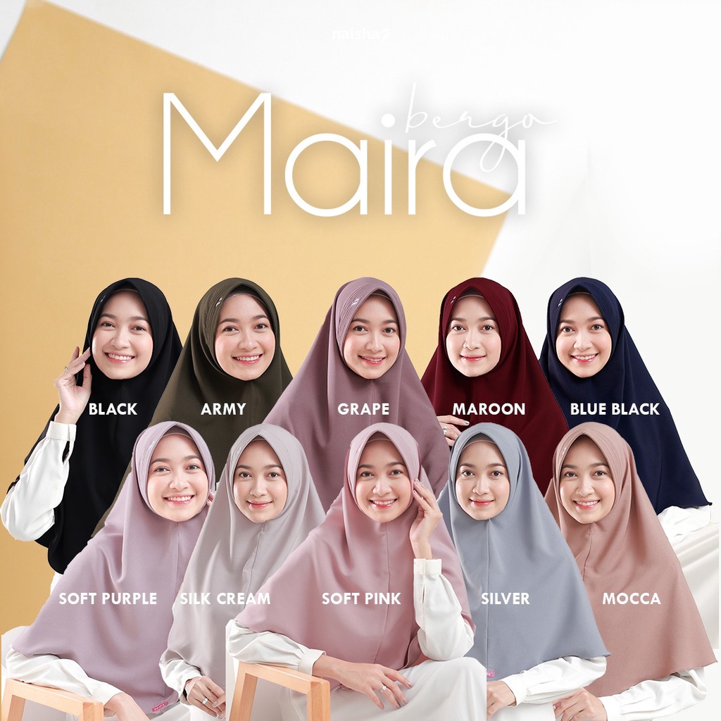 Naisha Official - Maira Bergo Pad Syar'i Instan Daily Khimar Muslimah-3