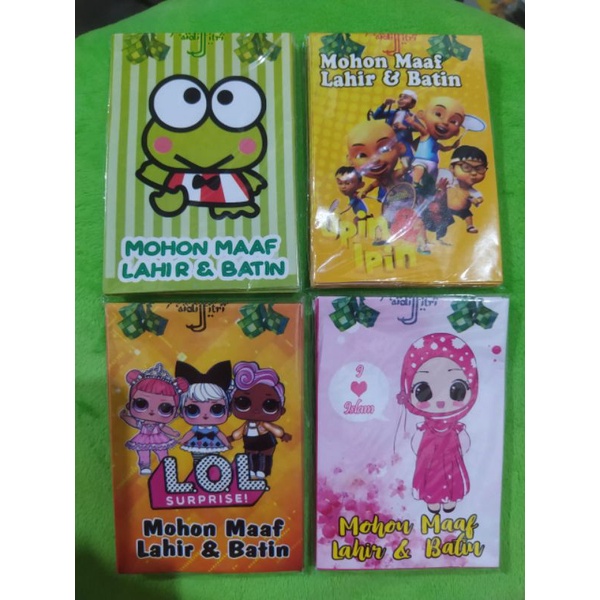 

Amplop Karakter (1 pack 10pcs) ready sudah dilem