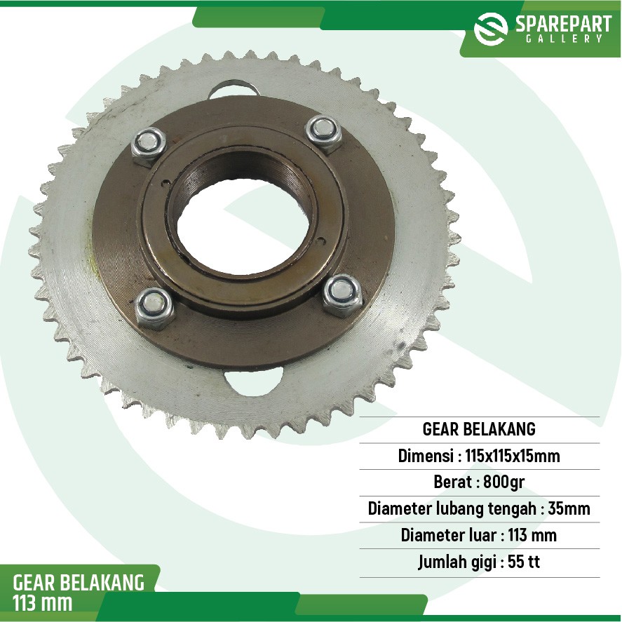 Gear Belakang Skuter S898 Mr.Jackie