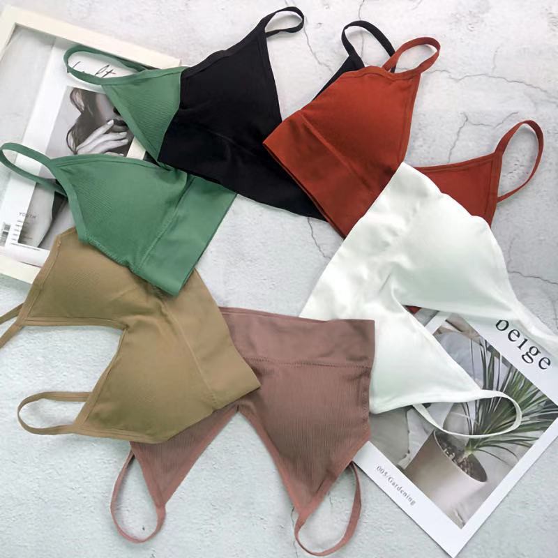 Bra Wanita Tanpa Kawat Bahan Halus Pakaian Dalam bralette Push Up Elastis Sexy dengan Busa