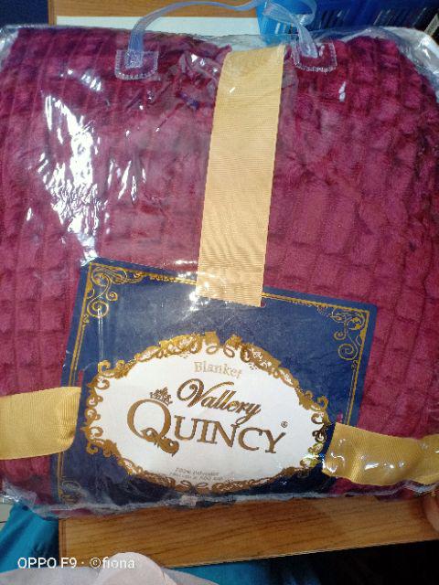 Selimut Bulu Polos Vallery Quincy Halus Lembut Panjang Ukuran 160x200 Dewasa Murah - Ijn Plaza