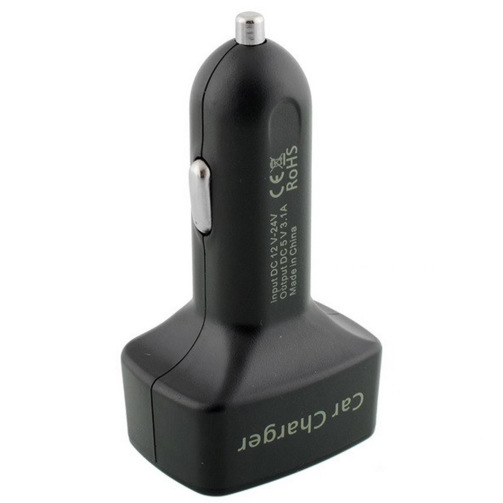 Dual USB Car Charger EC2 memiliki 2 port USB Charger LED Voltmeter