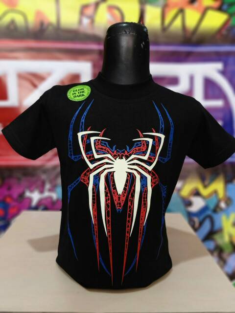 Kaos Anak Spiderman Azura Glow In The Dark