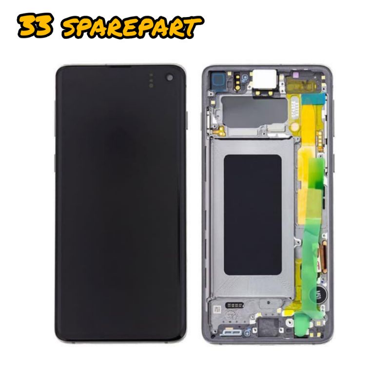 LCD FULLSET + FRAME SAMSUNG GALAXY S10 / G973 ORIGINAL