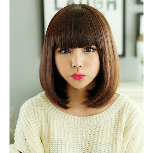 Wig Hair Female Short Natural Hair Korean Version Wig Rambut Pendek Wanita Beauty Hair
