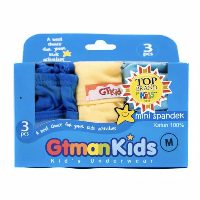 GTMAN Kids Celana Dalam Anak COWOK 708 SeKotak Isinya 3 Pcs