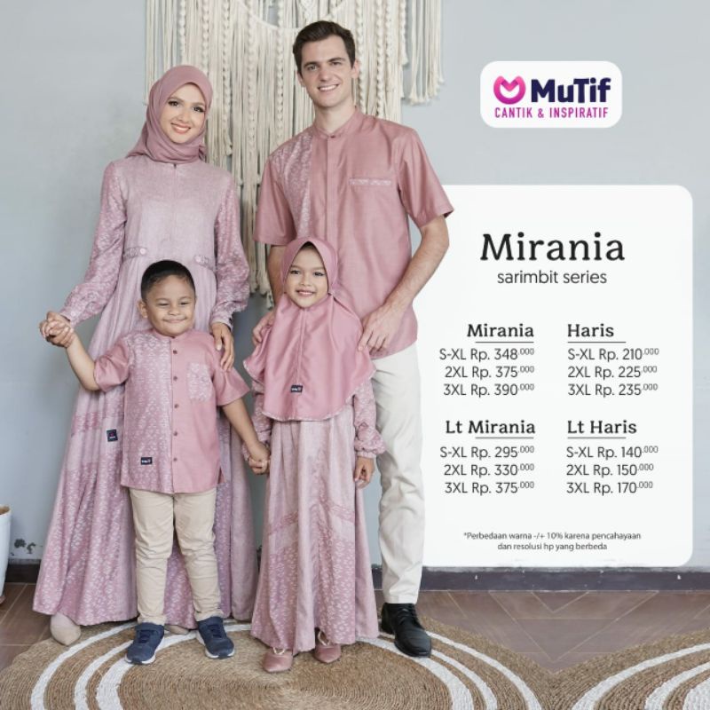 SARIMBIT MUTIF MIRANIA  OLD ROSE