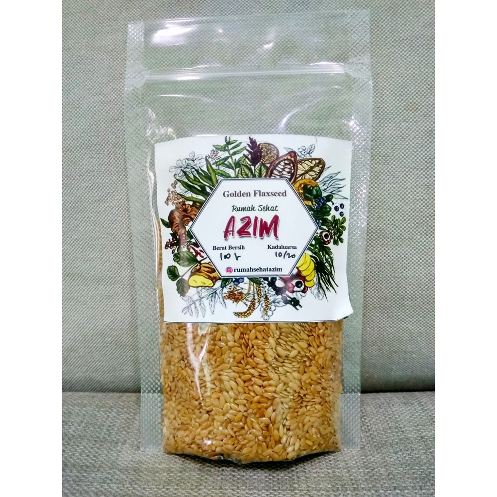 

Organic Golden flaxseed 100 gr
