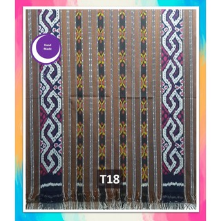 Tenun Blanket Motif  Toraja  Coklat Putih Emas Shopee 