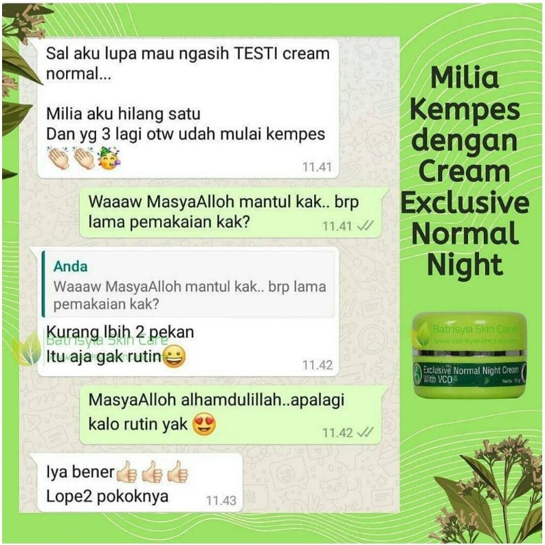 Batrisyia Exclusive normal cream/ Cream normal batrisyia herbal