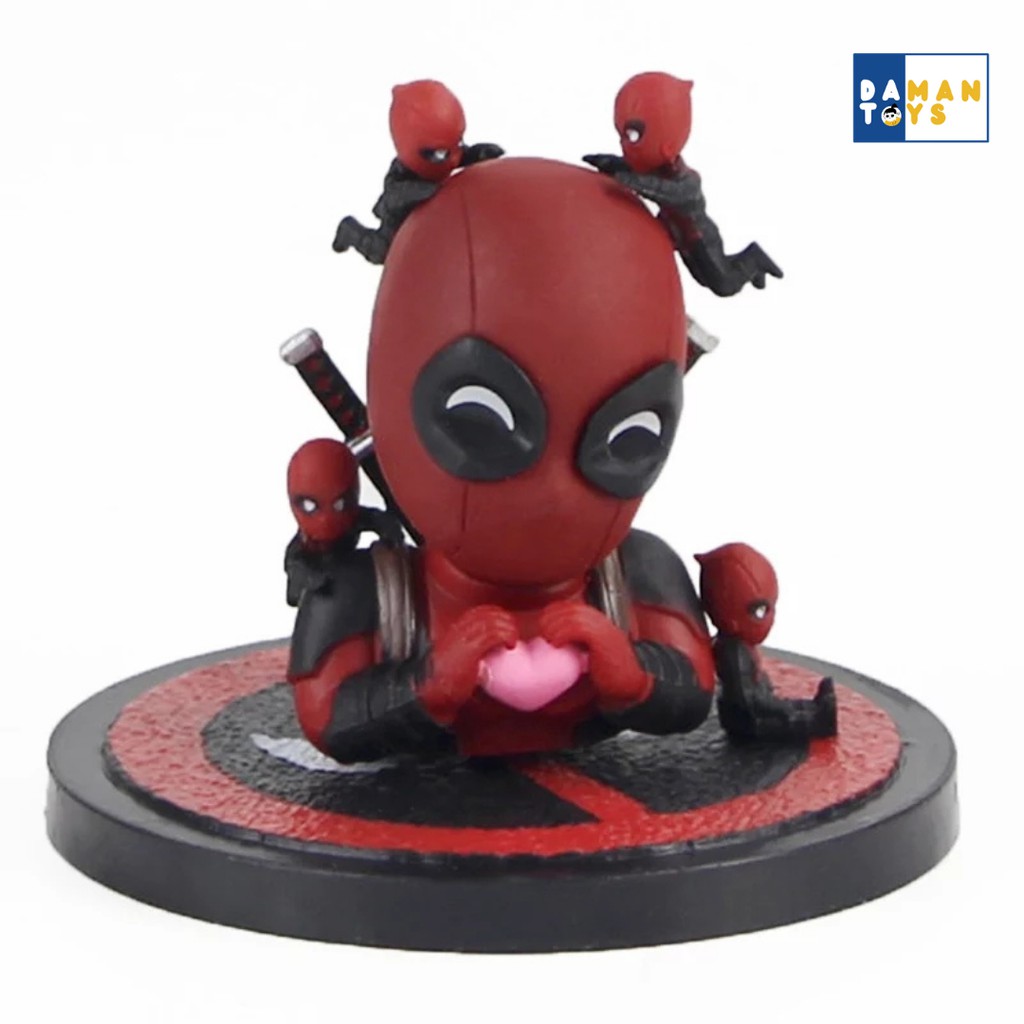 Action Figure Deadpool, Miniatur Pajangan, Pajangan dashboard mobil Superhero