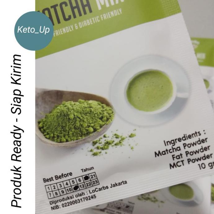 

TEH HIJAU MATCHA MIX KETO INSTAN 10GR - 1 PACK ISI 5 PCS