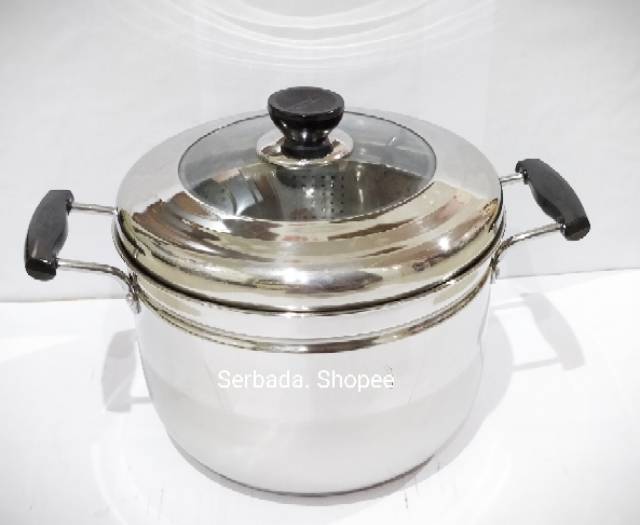 STEAMER PANCI KUKUS STAINLESS STEEL 24CM