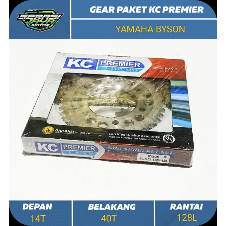 KCP GEAR PAKET BYSON (428H-40T-14T-128L) / KC PREMIER GIR SET BYSON (428H-40T-14T-128L)