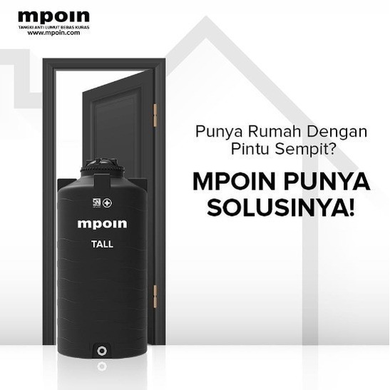 MPOIN TANGKI TOREN TANDON AIR  KIMIA TANGKI RAMPING 1100LTR GARANSI