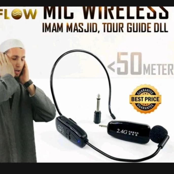 shure uhf mikrofon wireless musholla mic tur presentasi imam masjid
