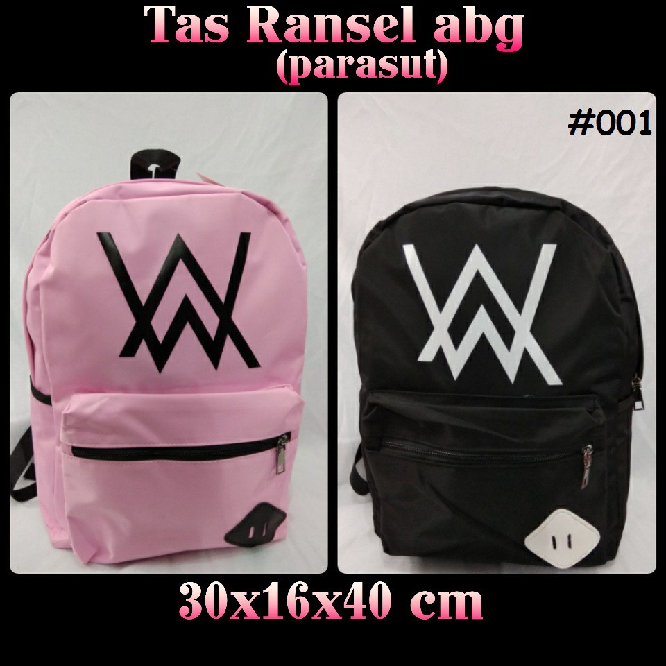 tas abg , tas ransel alan walker 0951 Tebal Bahan IMPORT GRADE ORI
