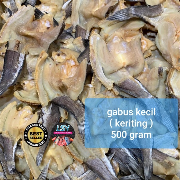 

ikan asin gabus kecil keriting super 500gram