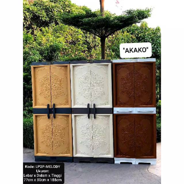 LEMARI 2 PINTU LEMARI PLASTIK AKAKO LEMARI PAKAIAN LEMARI BAYI RAK BAYI LEMARI ANAK AKAKO