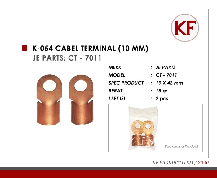 

K-054 CABEL TERMINAL (10 MM) JE PARTS- CT - 7011
