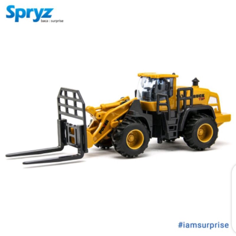 Spryz Construx 1:55 Loader Mainan Miniatur