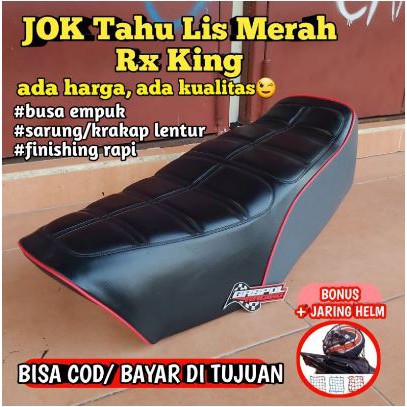 JOK RX KING MODEL MEDAN TAHU LIST MERAH BUSA EMPUK KRAKAP LENTUR FINISHING HALUS BY GASPOL RACING