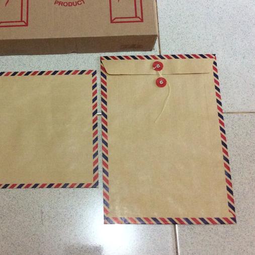 

Amplop Coklat Folio Air Mail 310 Tali / Amplop Coklat Air Mail 310 F4