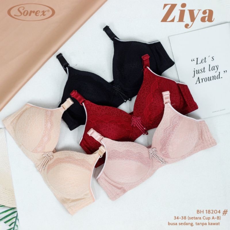 BH BRA SOREX BUSA SEDANG TANPA KAWAT 18204 UKURAN 34 36 38 CUP A B