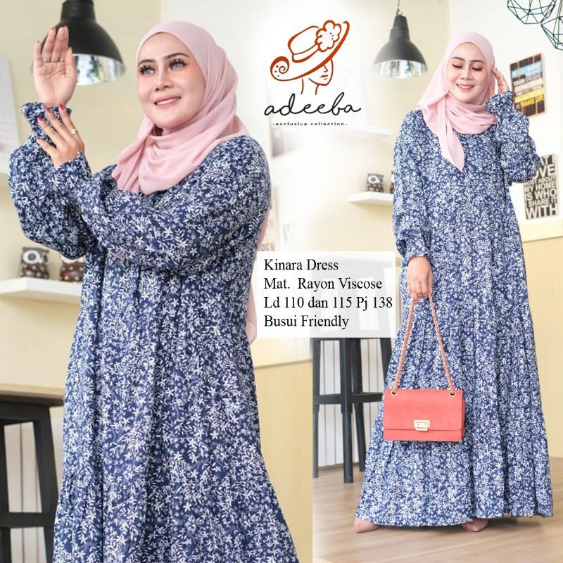 ADEBA - KINARA HOME DRESS REMPEL BAHAN RAYON