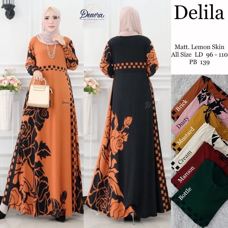 Belinda Maxy - Gamis Wanita Lemon Skin Size XL-XXXL-5L / Vectora Maxy / R.16 - 037-3974 / R.20 - 033-5017 / R.17 - 038-5149